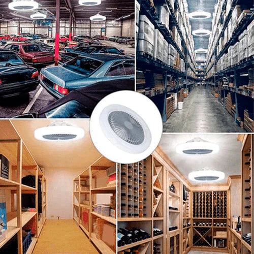 Ventilador LED TURBOMAX 2 em 1 / super potente +Ar fresco instantâneo