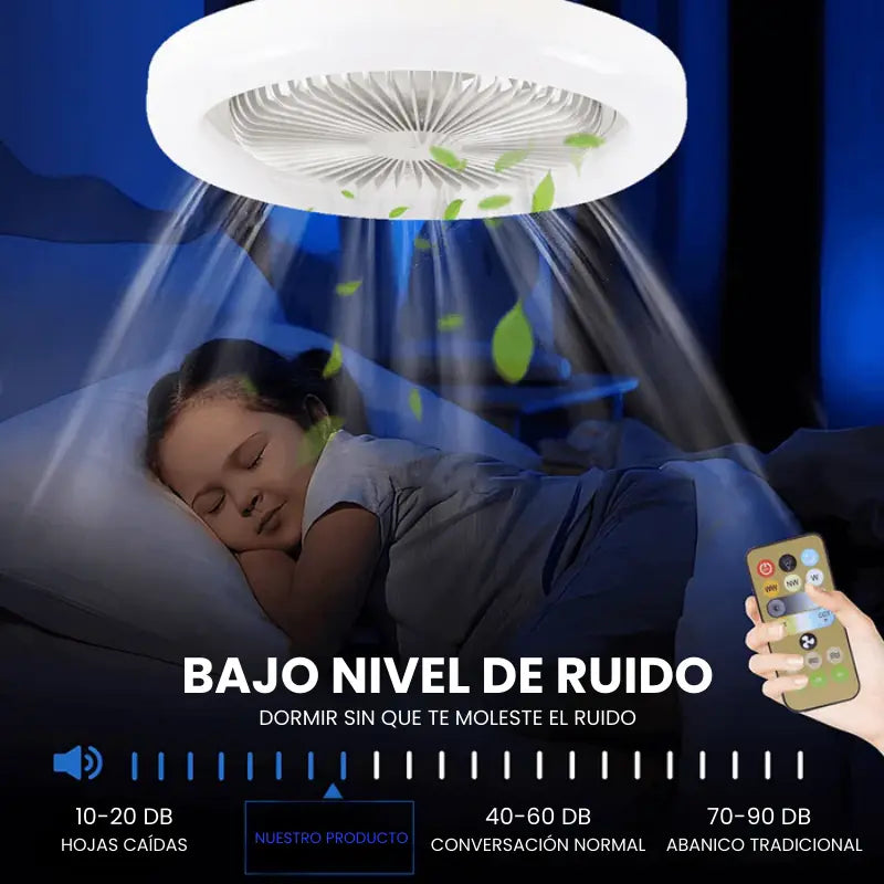 Ventilador LED TURBOMAX 2 em 1 / super potente +Ar fresco instantâneo